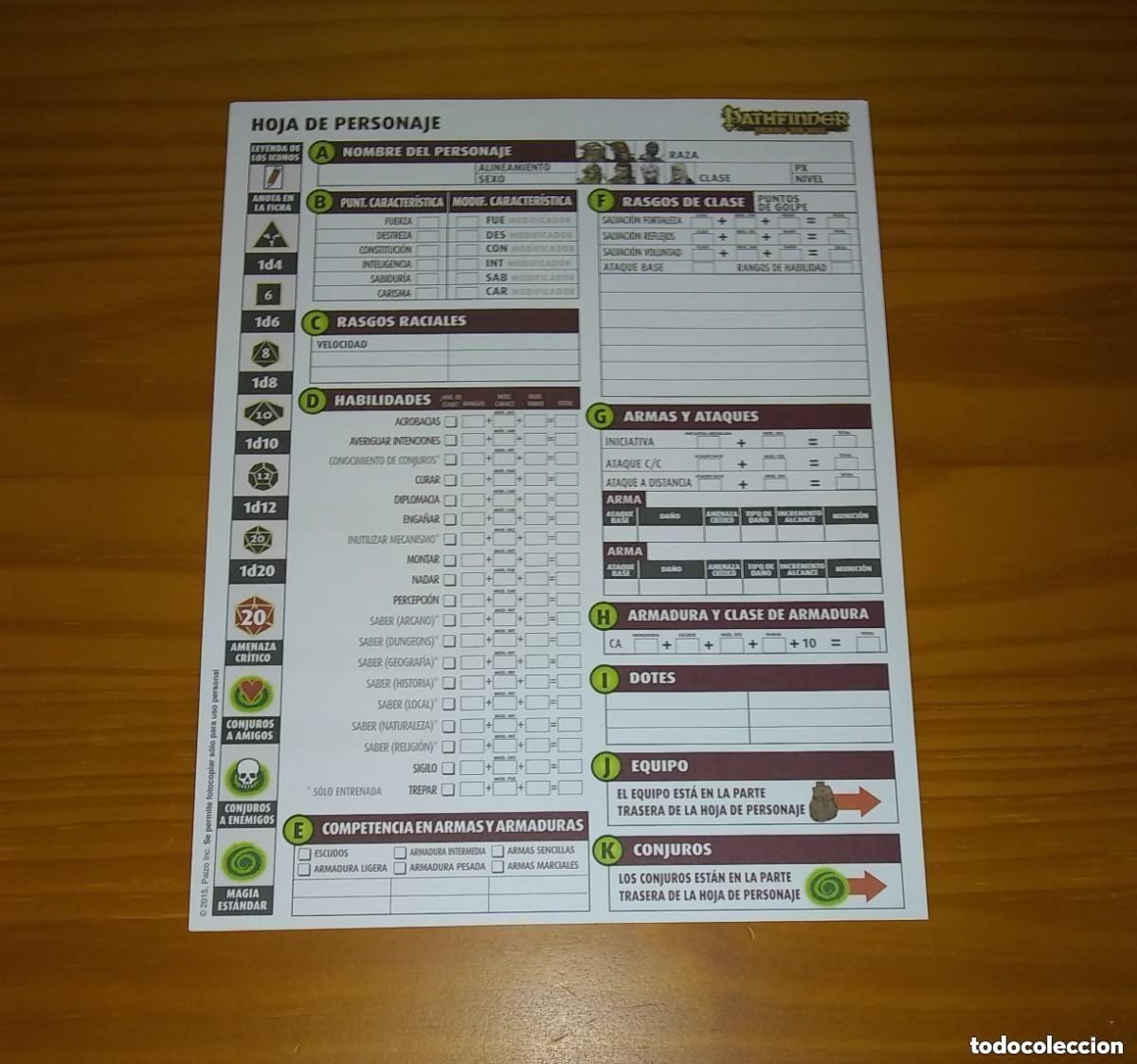 Juegos antiguos: PATHFINDER JUEGO DE ROL CAJA DE INICIACI&Oacute;N DEVIR - Foto 4