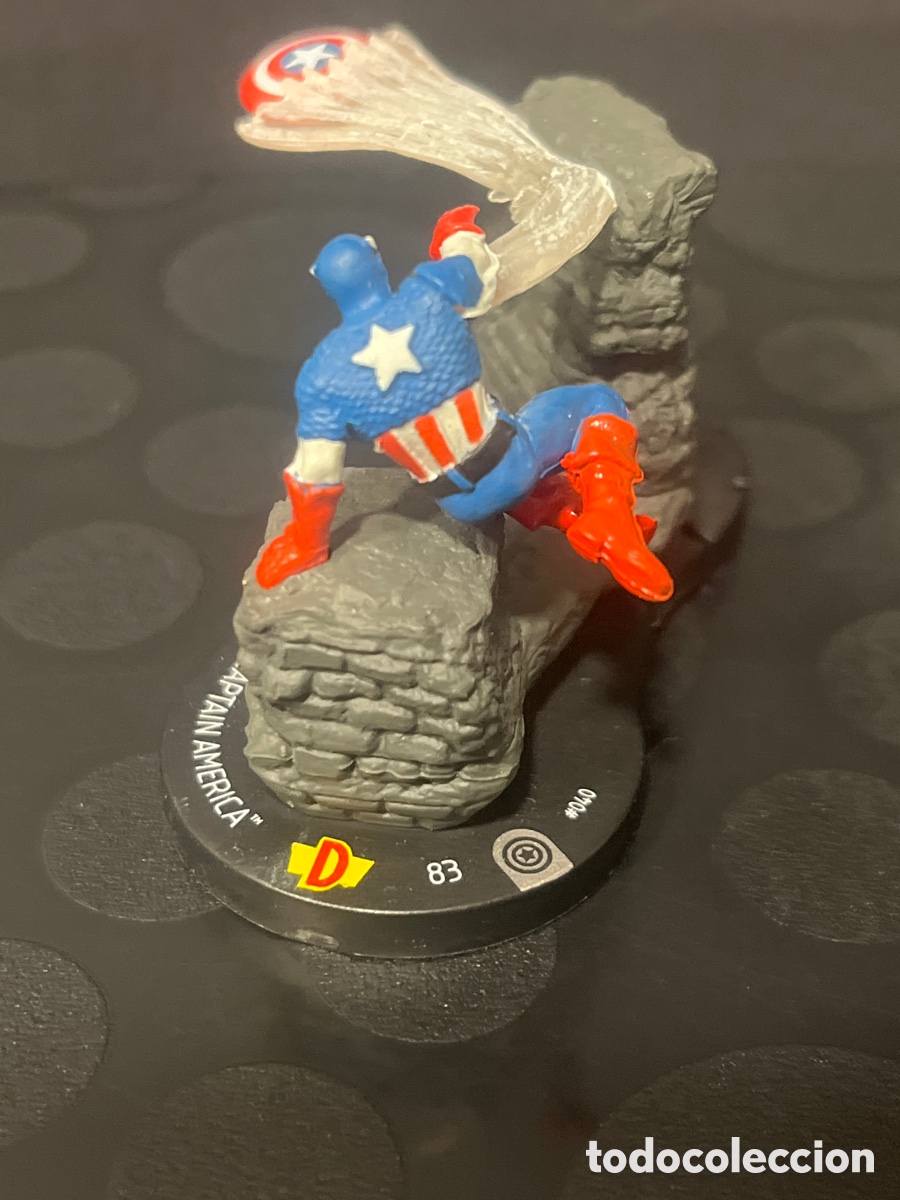 Juegos Antiguos: CAPTAIN AM&Eacute;RICA 83 #040 DEFENDERS TEAM MARVEL HEROCLIX WIZKIDS ( 2011 )