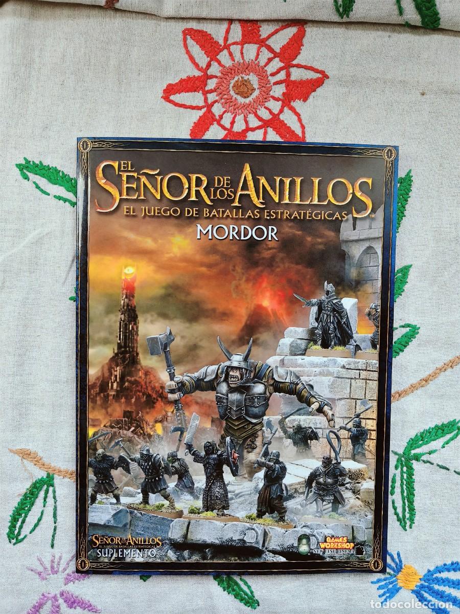 Juegos antiguos: Mordor. El Se&ntilde;or de los Anillos. El juego de batallas estrat&eacute;gicas. Games Workshop. Suplemento. Code