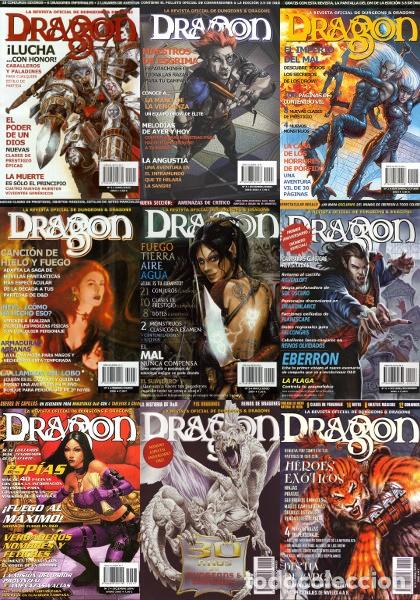 Jeux Anciens: REVISTA DRAG&Oacute;N N&Uacute;MEROS 1, 2, 3, 4, 5, 6, 7, 8 Y 9 DUNGEONS AND & DRAGONS JUEGO DE ROL DEVIR