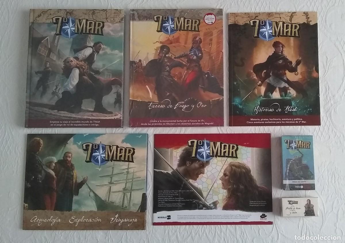 Juegos antiguos: S&Eacute;PTIMO 7 MAR PACK MECENAZGO NIVEL CAPIT&Aacute;N + MAZO DE SORTE + TIERRAS DE SANGRE Y FUEGO NOSOLOROL