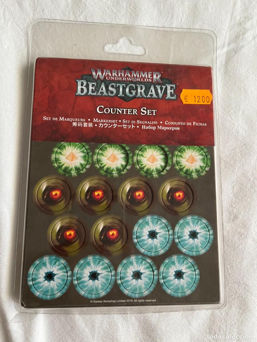 Juegos antiguos: WARHAMMER UNDERWORLDS BEASTGRAVE COUNTER SET - NUEVO KREATEN