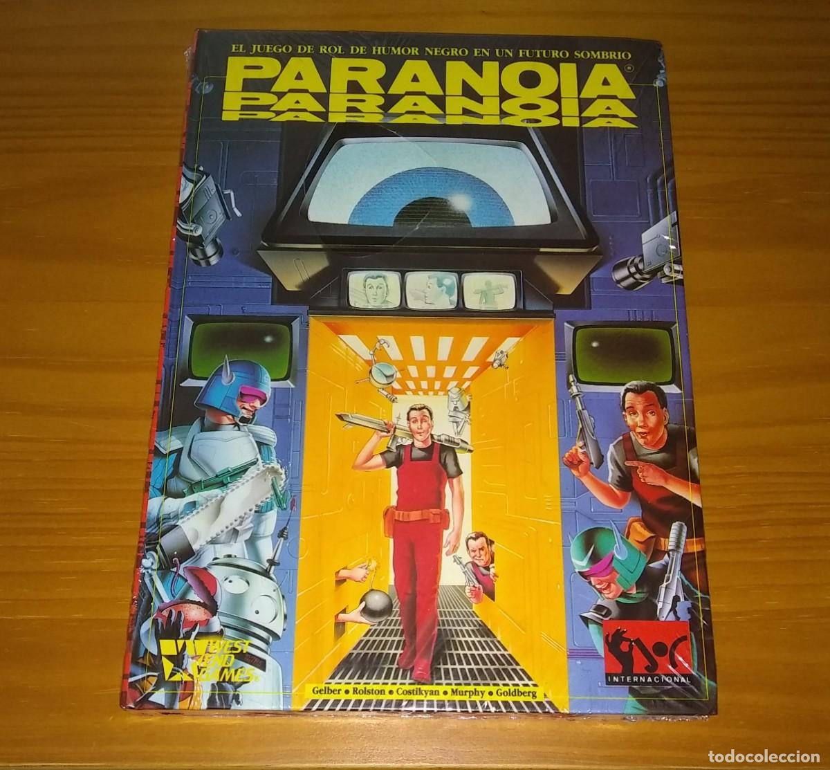Juegos antiguos: PARANOIA: EL JUEGO DE ROL DE HUMOR NEGRO EN UN FUTURO SOMBR&Iacute;O JOC INTERNACIONAL PRECINTADO
