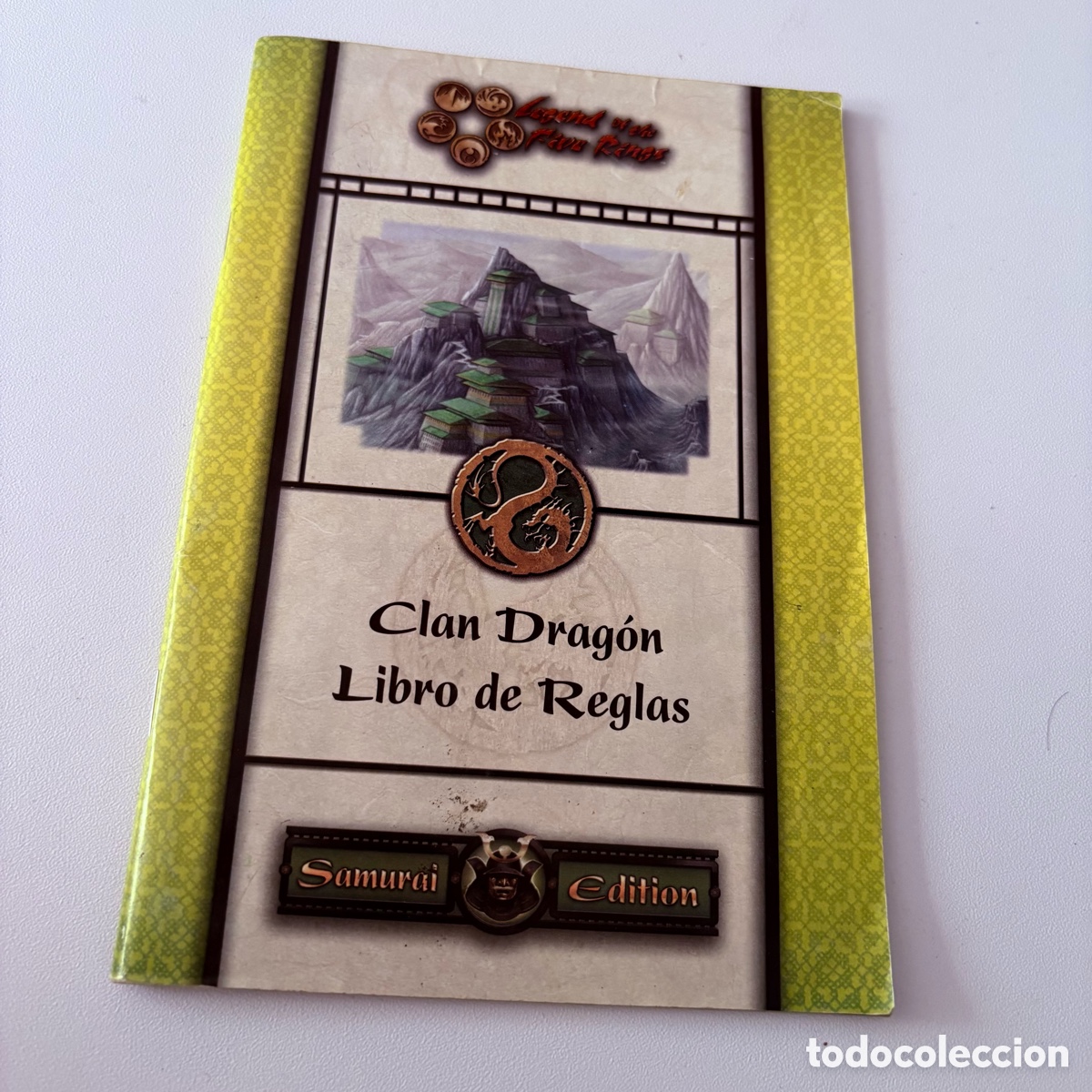 Juegos antiguos: Manual libro reglas Clan Drag&oacute;n para el juego de rol Legend of the five rings edici&oacute;n Samurai