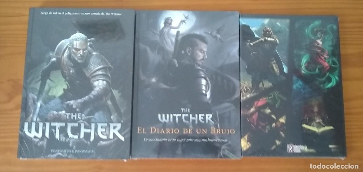 Juegos antiguos: THE WITCHER EL JUEGO DE ROL LIBRO B&Aacute;SICO + PANTALLA + EL DIARIO DE UN BRUJO HOLOCUBIERTA PRECINTADO