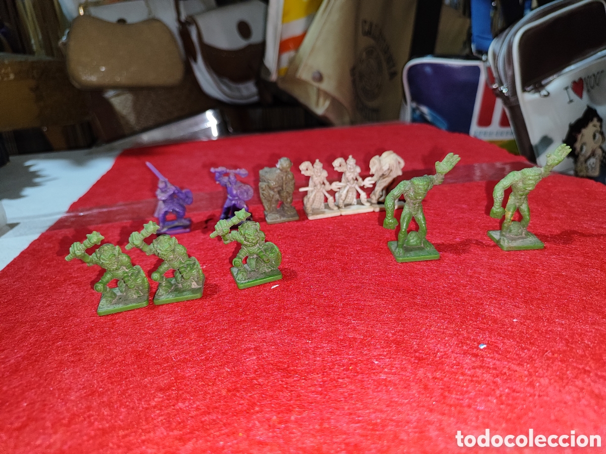 Juegos antiguos: Lote 11 figuras de rol del juego dungeons and dragons