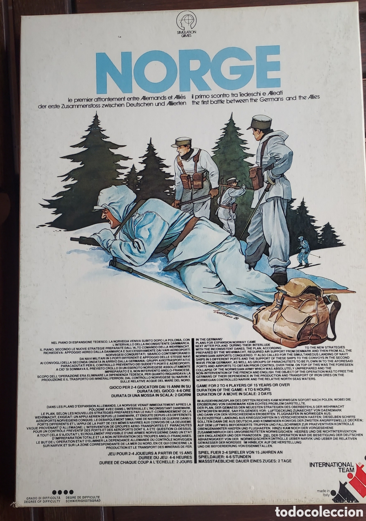 Juegos antiguos: Wargames, Norge y Jena. International Team