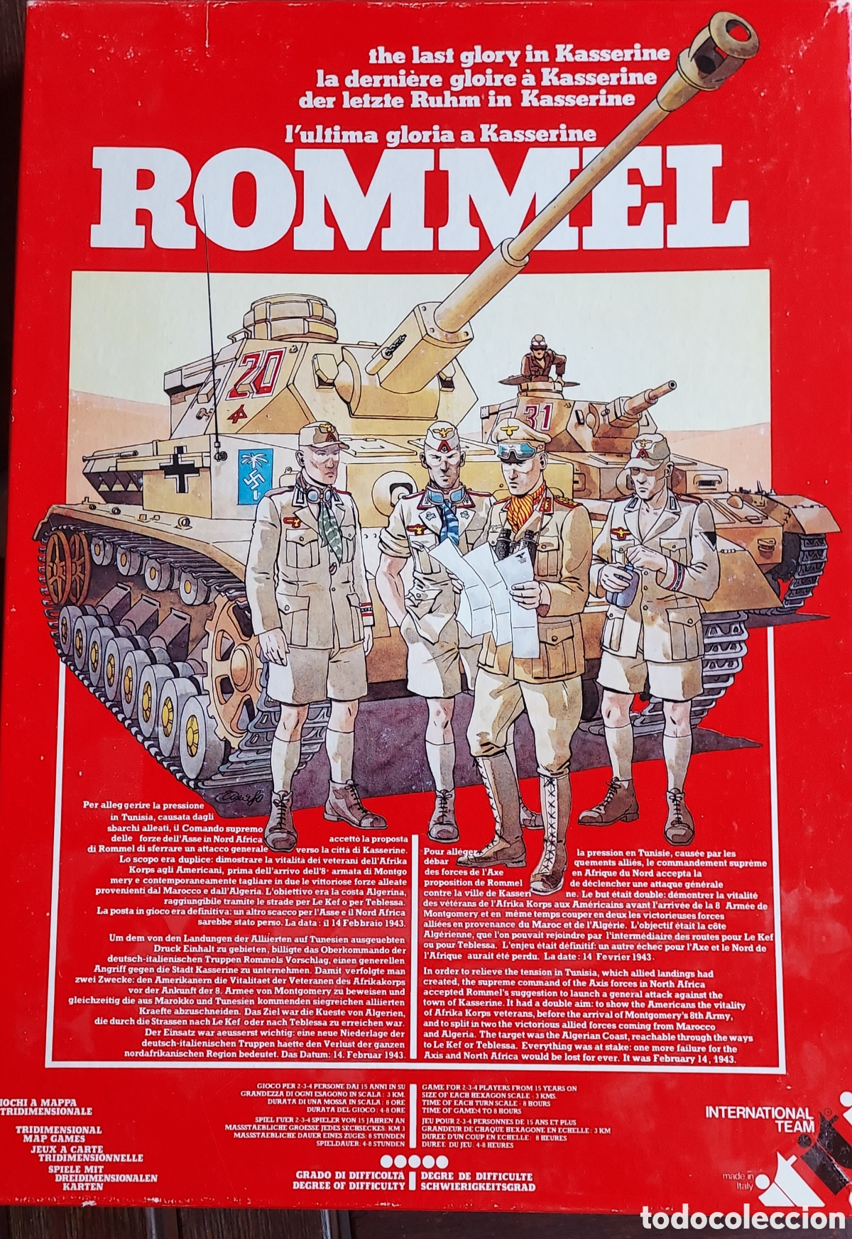 Juegos antiguos: Wargames. Rommel y Okinawa. International team
