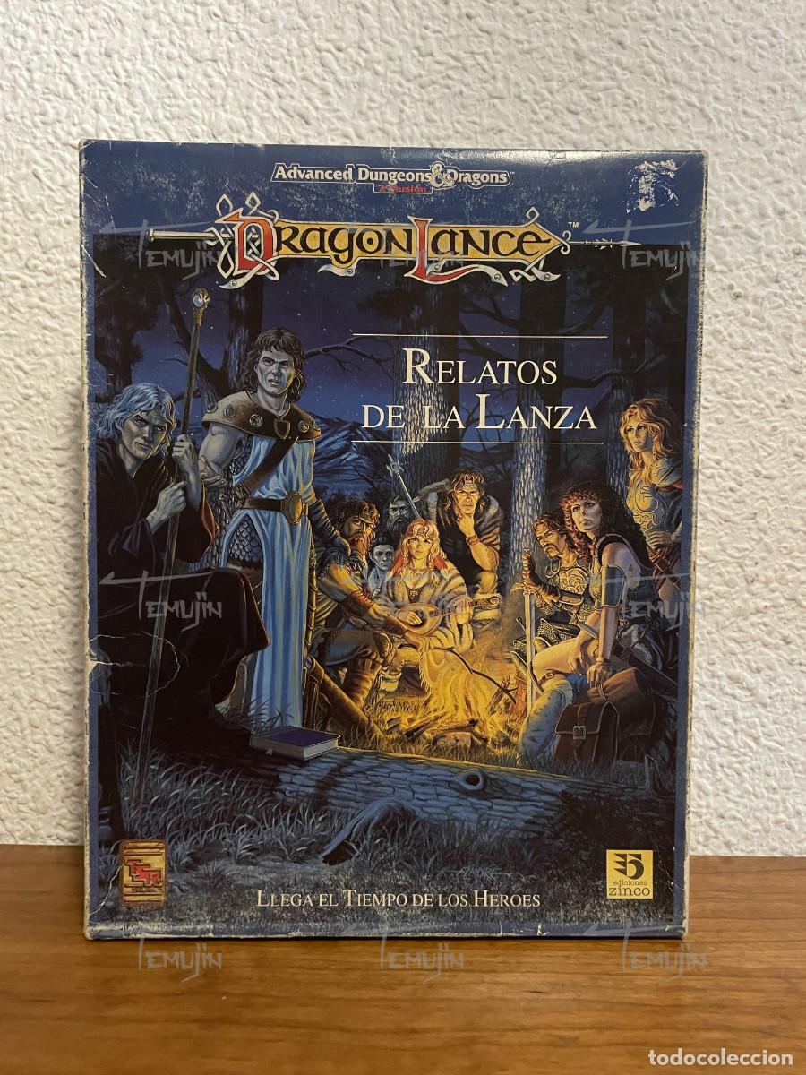 Juegos antiguos: AD&D - Caja Dragonlance - Relatos de la lanza - Advanced Dungeons and Dragons - JUEGO DE ROL
