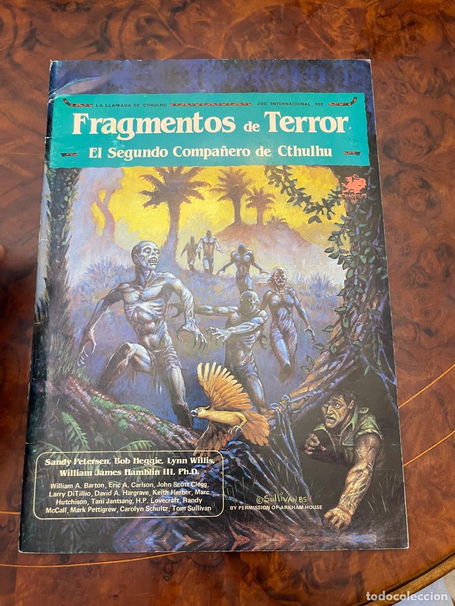 Juegos antiguos: Libro Fragmentos de terror la llamada de cthulhu JUEGO DE ROL