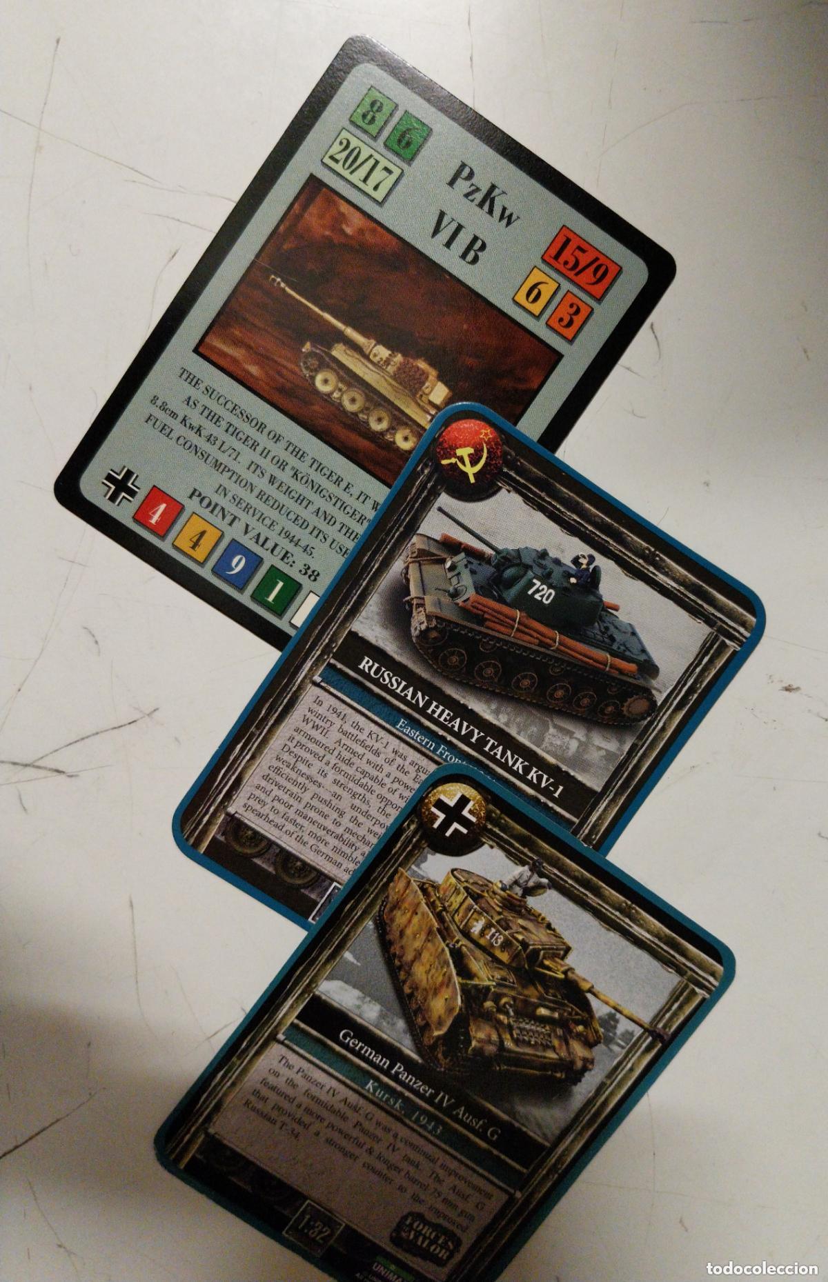 Juegos antiguos: tres cartas de tanques