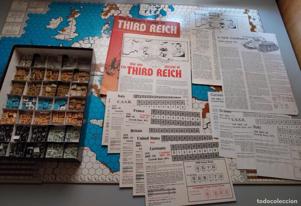 Juegos antiguos: wargame third reich. avalon hill - Foto 2