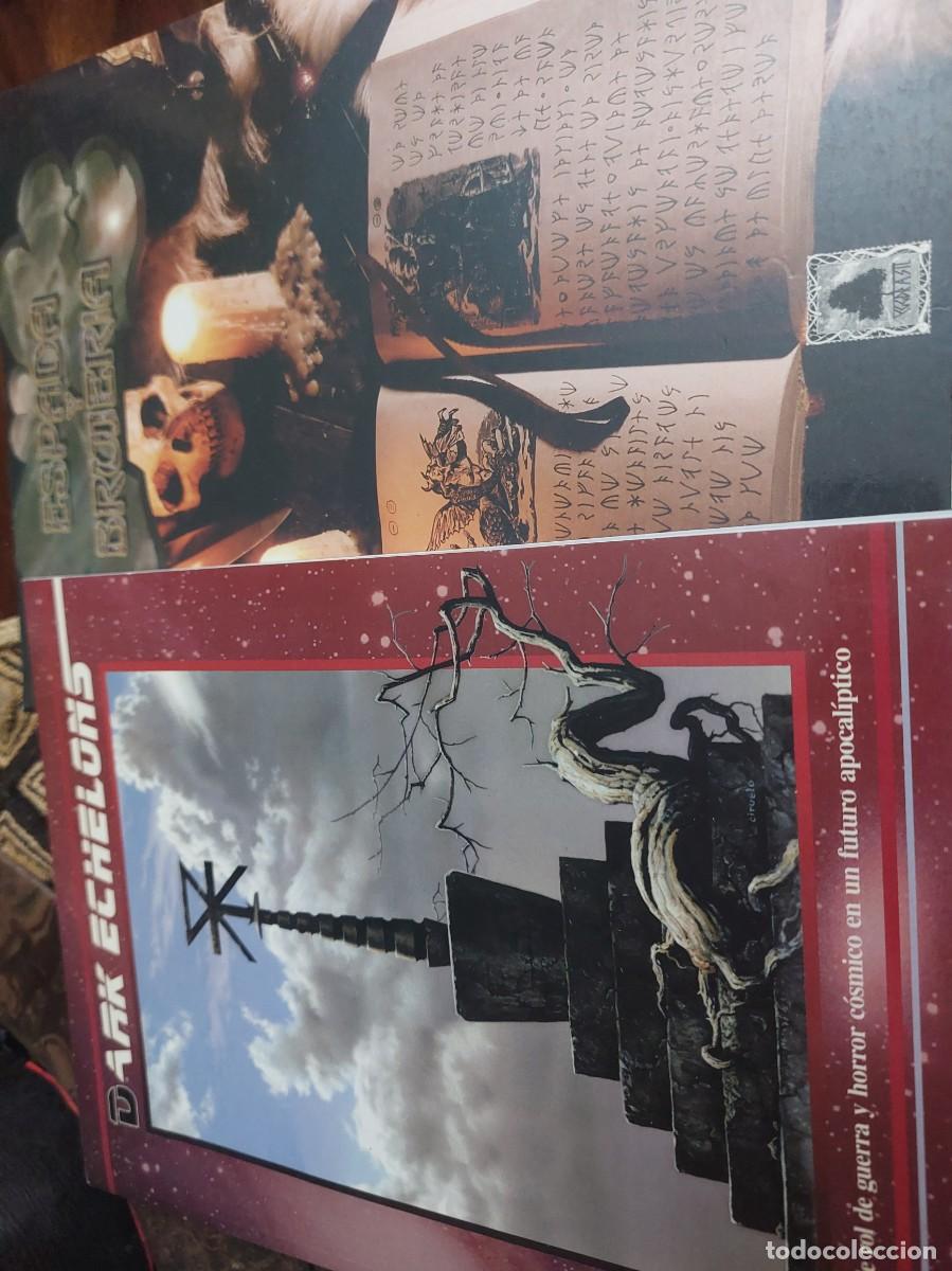 Juegos antiguos: lote libros Rol a estrenar Dark Echelons Espada y Brujeria