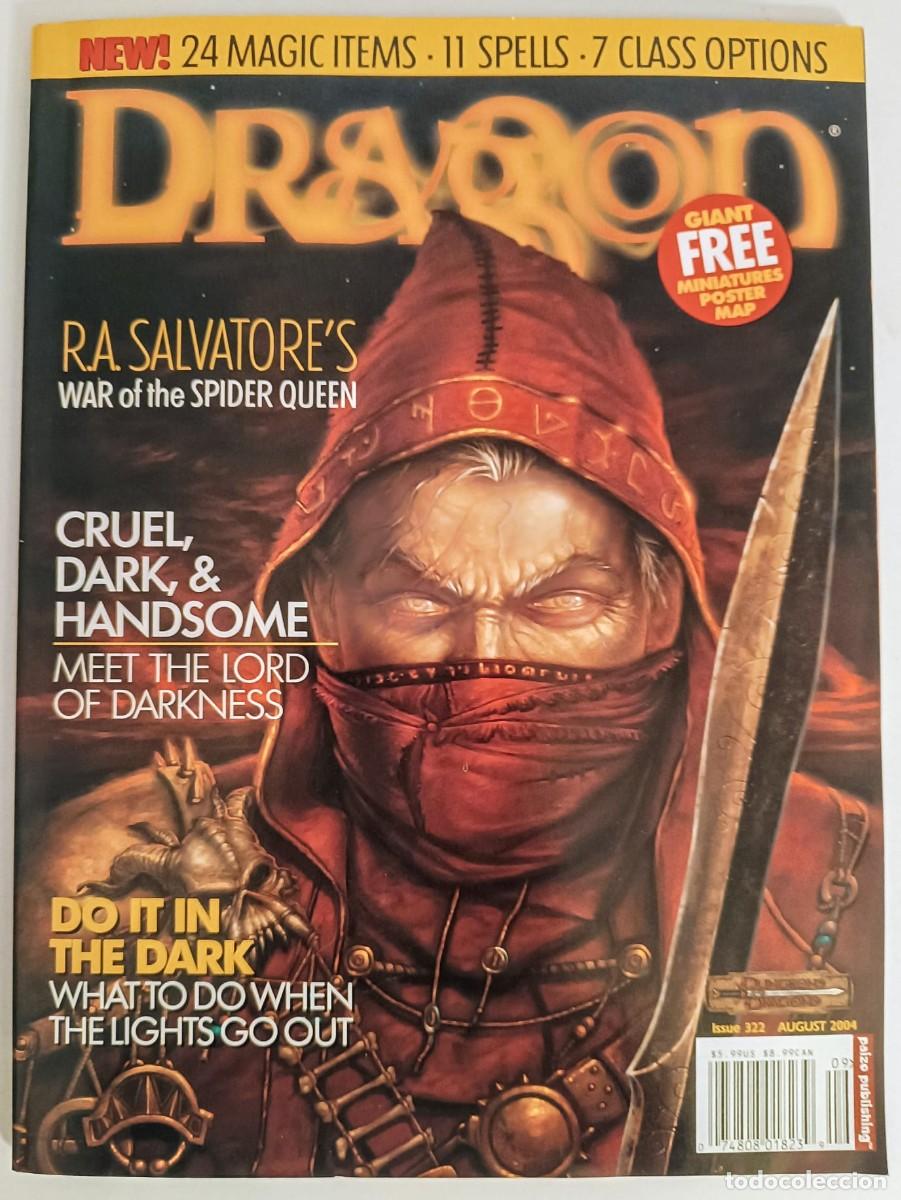 Juegos antiguos: Revista Dragon 322 USA Poster Map MINT - Advanced Dungeons and Dragons