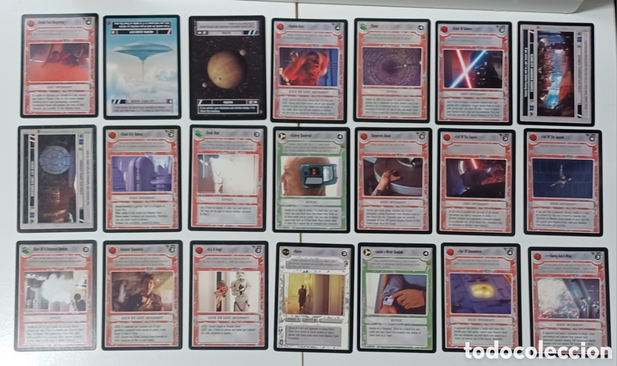 Juegos antiguos: Star Wars CCG Cloud City set C/UC completo Decipher