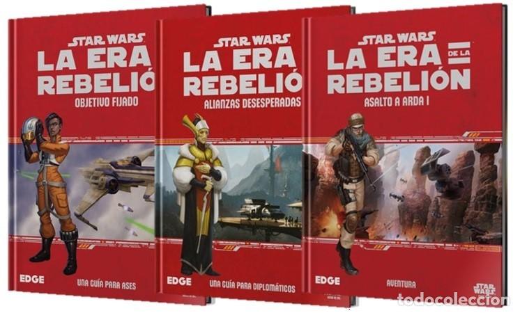 Juegos antiguos: STAR WARS: LA ERA DE LA REBELI&Oacute;N 3 SUPLEMENTOS JUEGO DE ROL EDGE