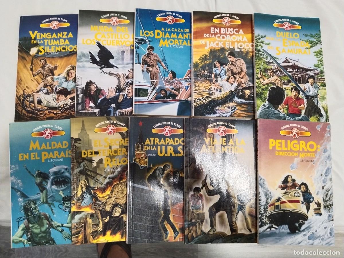 Juegos antiguos: COLECCION CARRERA CONTRA EL TIEMPO COMPLETA LOTE 10 LIBROJUEGOS TORAY LIBROJUEGO
