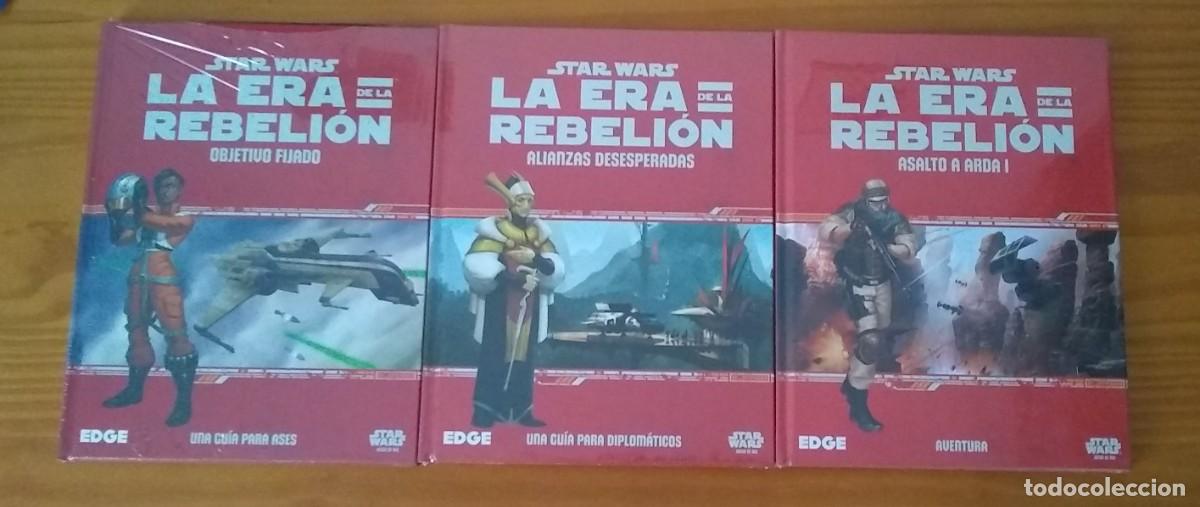 Alte Spiele: STAR WARS: LA ERA DE LA REBELI&Oacute;N 3 SUPLEMENTOS JUEGO DE ROL EDGE PRECINTADOS