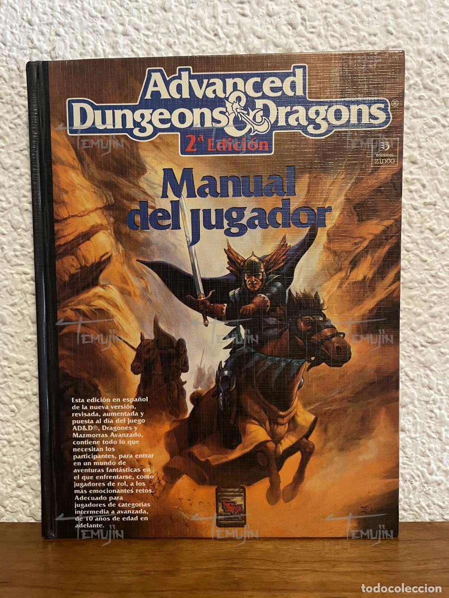 Juegos antiguos: Advanced dungeons and dragons 2 - Manual del Jugador - ad&d - juego de rol