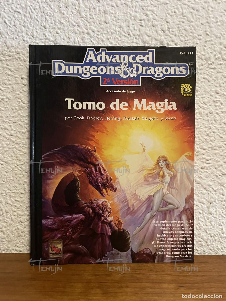 Juegos antiguos: Advanced dungeons and dragons 2 - Tomo de Magia - ad&d - juego de rol