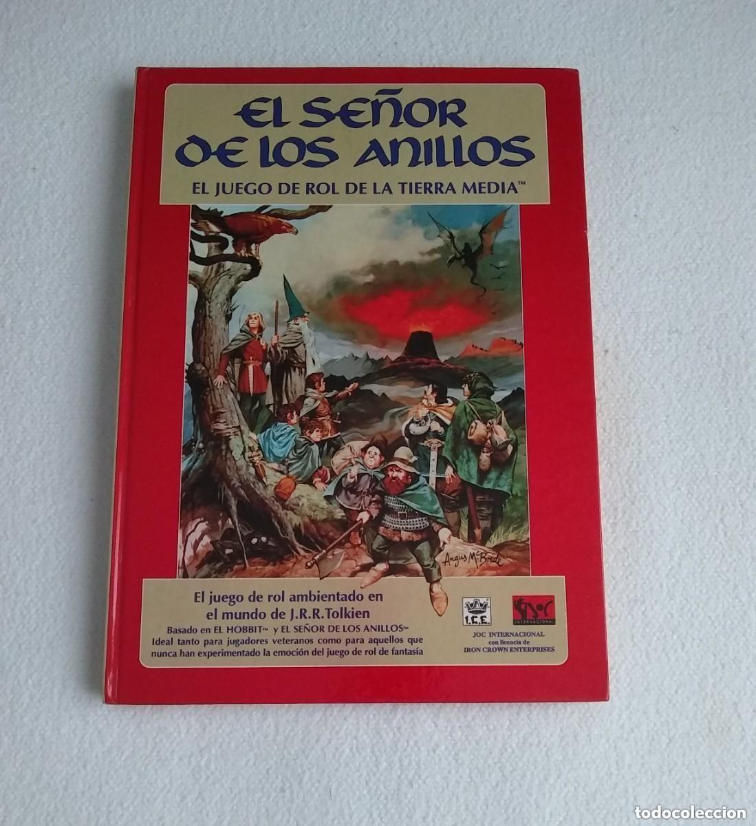 Jogos Antigos: EL SE&Ntilde;OR DE LOS ANILLOS EL JUEGO DE ROL DE LA TIERRA MEDIA MANUAL B&Aacute;SICO JOC
