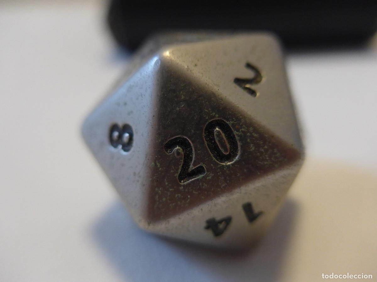 Juegos antiguos: DADO METALICO DE 20 CARAS