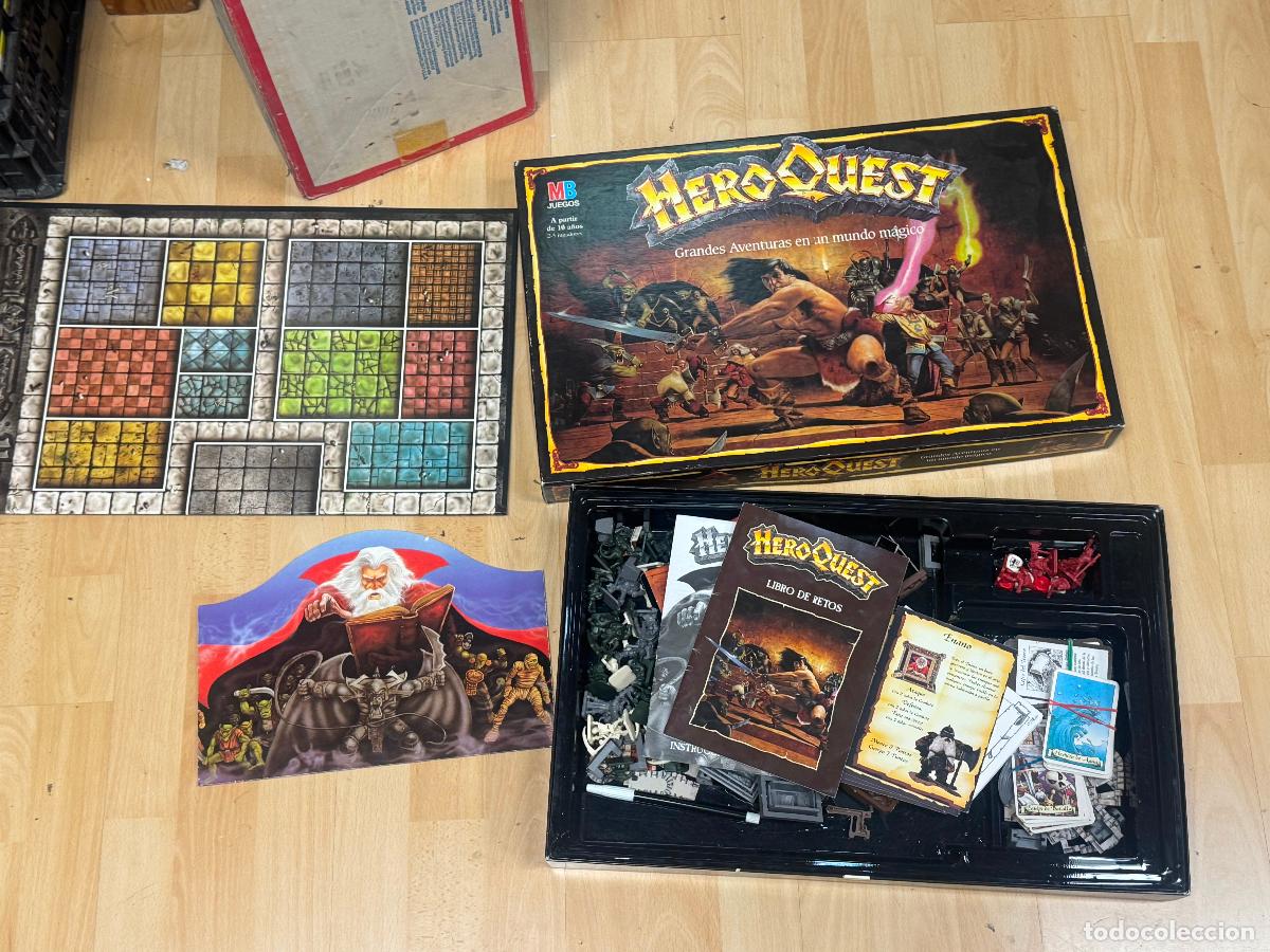 Juegos antiguos: HERO QUEST E MB COMPLETO Y MUY NUEVO - Foto 2
