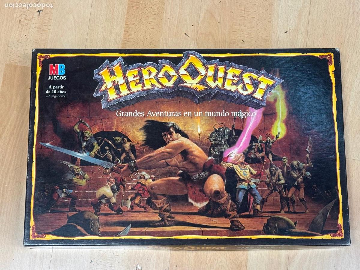Juegos antiguos: HERO QUEST E MB COMPLETO Y MUY NUEVO