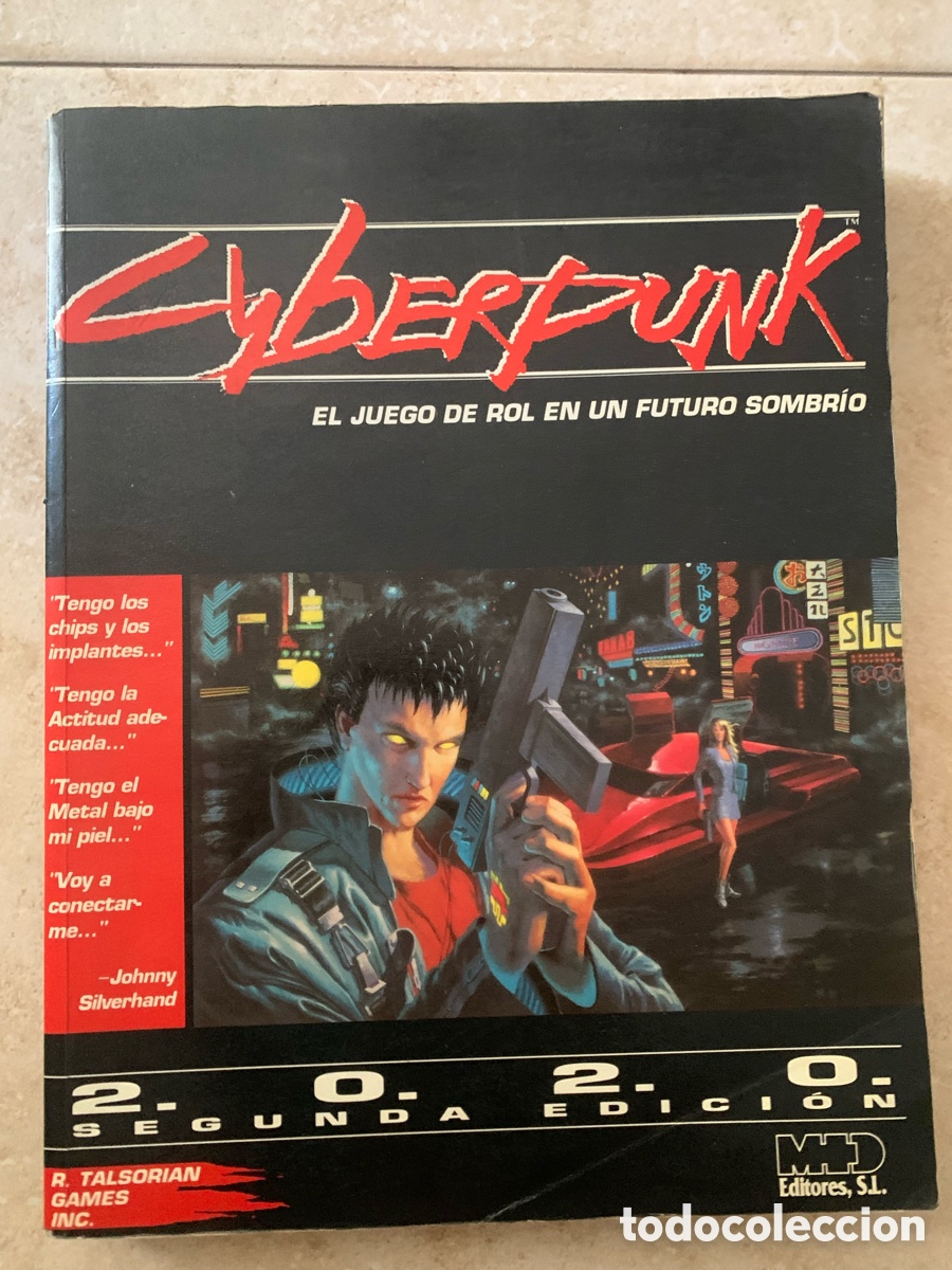 Juegos antiguos: Manual B&aacute;sico Cyberpunk 2020 - 2&ordf; Edici&oacute;n (M+D Editores, 1993) - Descatalogado