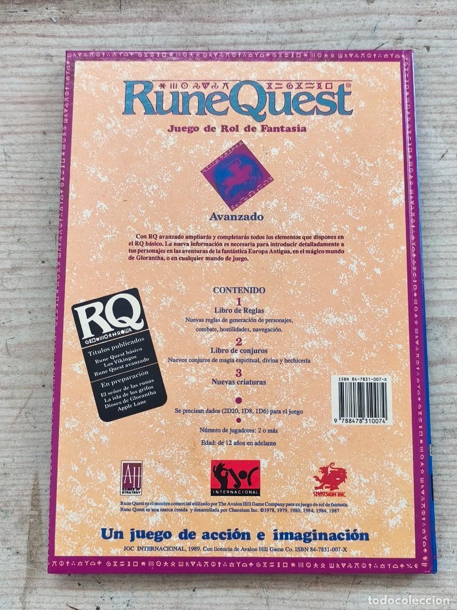 Juegos antiguos: RuneQuest Avanzado - 1992 - JOC Internacional - Foto 7