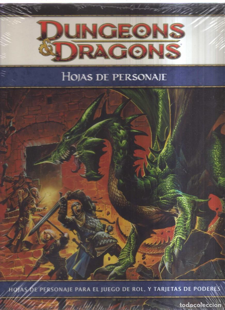 Juegos antiguos: HOJAS DE PERSONAJES DUNGEONS DRAGONS