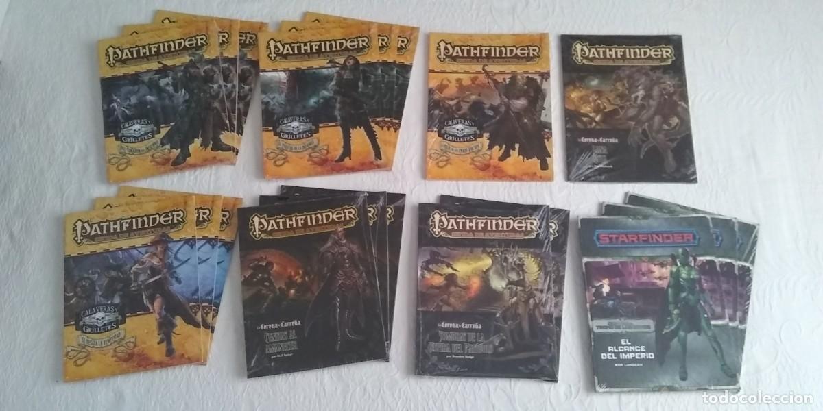 Juegos antiguos: PATHFINDER STARFINDER JUEGO DE ROL LOTE 19 AVENTURAS DEVIR PRECINTADO