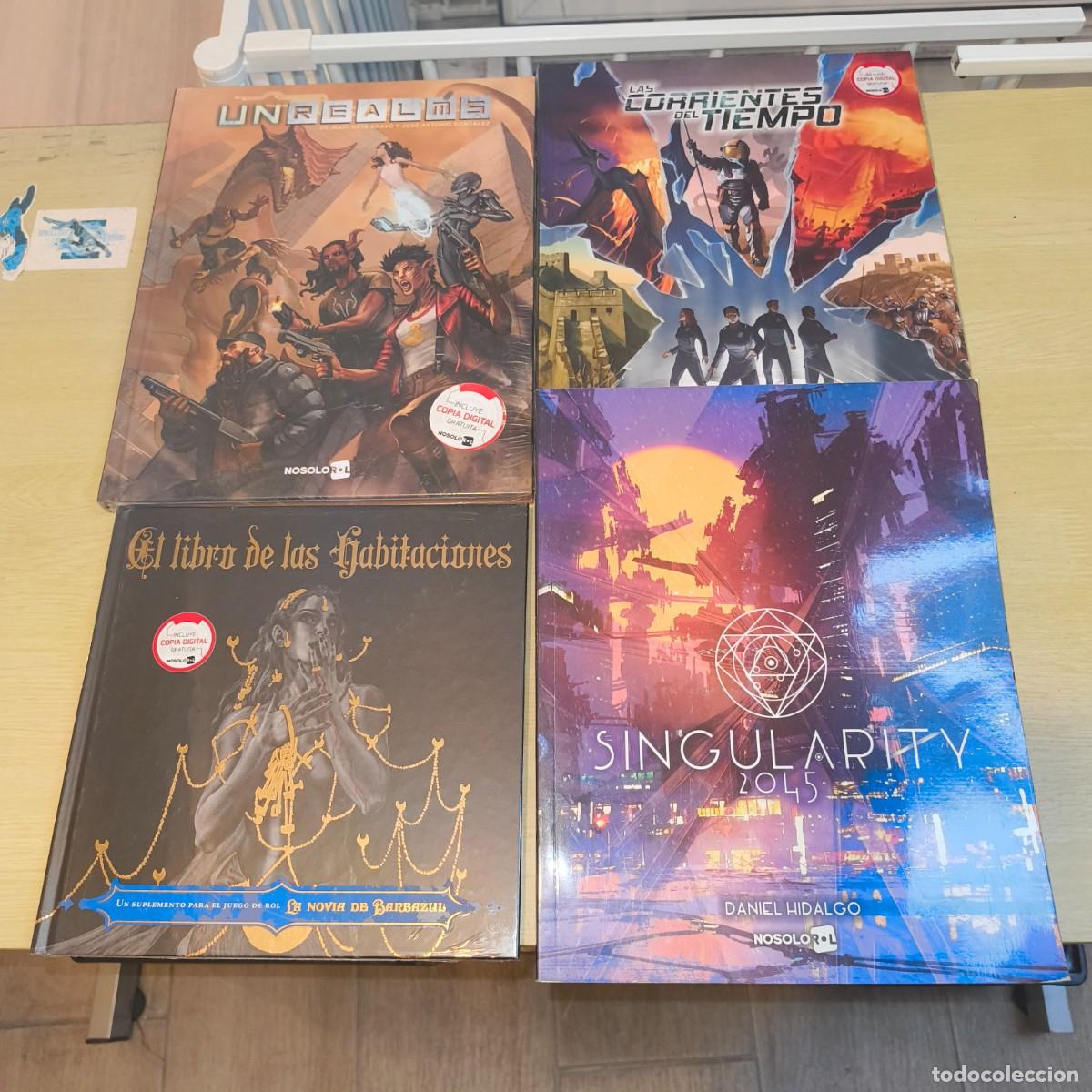 Juegos antiguos: Lote 4 libros de rol Nosolorol nuevos y plastificados