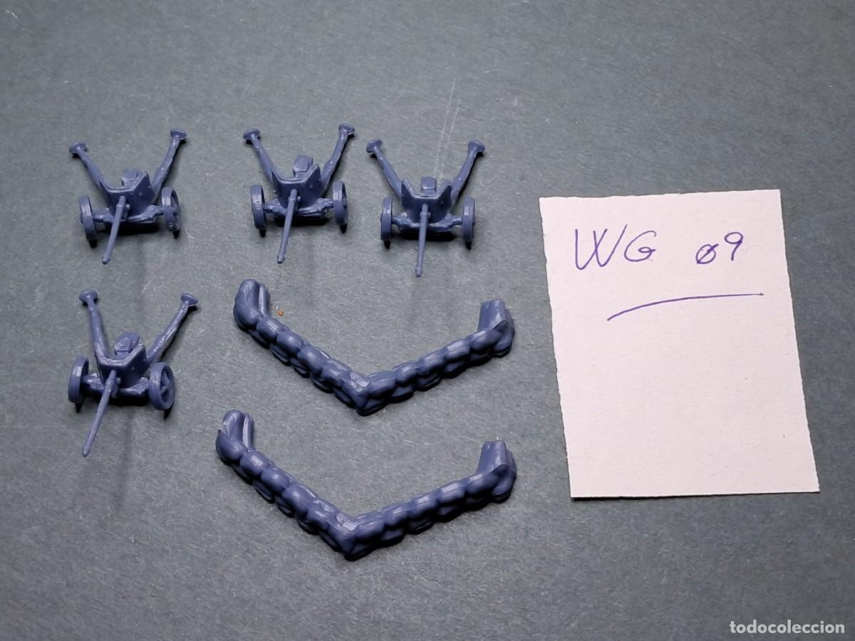 Juegos antiguos: 4 ca&ntilde;ones alem&aacute;n + 2 trincheras (pl&aacute;stico 3,5cm altura | 4,5 cm), WarGame: Memoir'44, DaysOfWonder