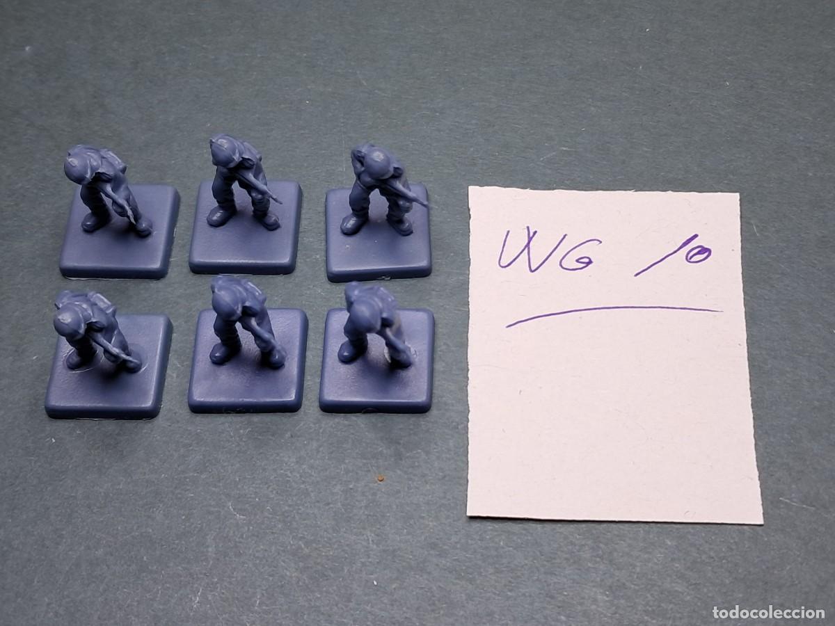 Juegos antiguos: 6 infanteria alem&aacute;n (pl&aacute;stico 2,5cm altura), WarGame: Memoir'44, DaysOfWonder