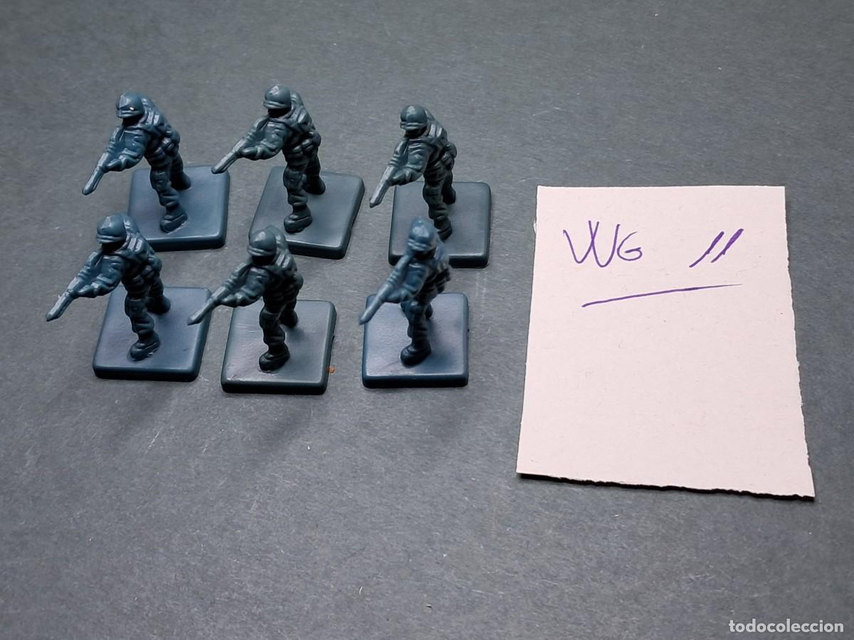 Juegos antiguos: 6 infanteria aliado (pl&aacute;stico 2,5cm altura), WarGame: Memoir'44, DaysOfWonder