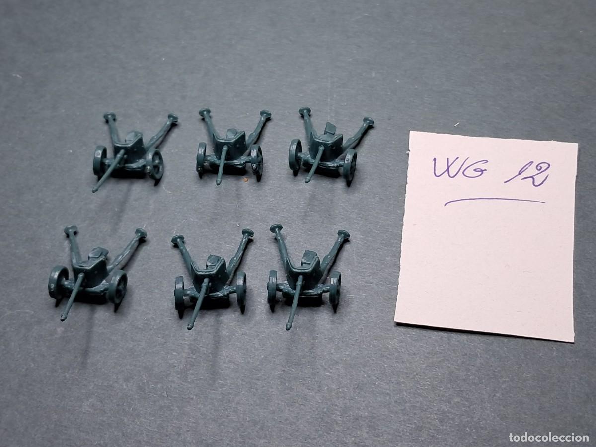 Juegos antiguos: 6 ca&ntilde;ones aliado (pl&aacute;stico 3,5cm altura), WarGame: Memoir'44, DaysOfWonder