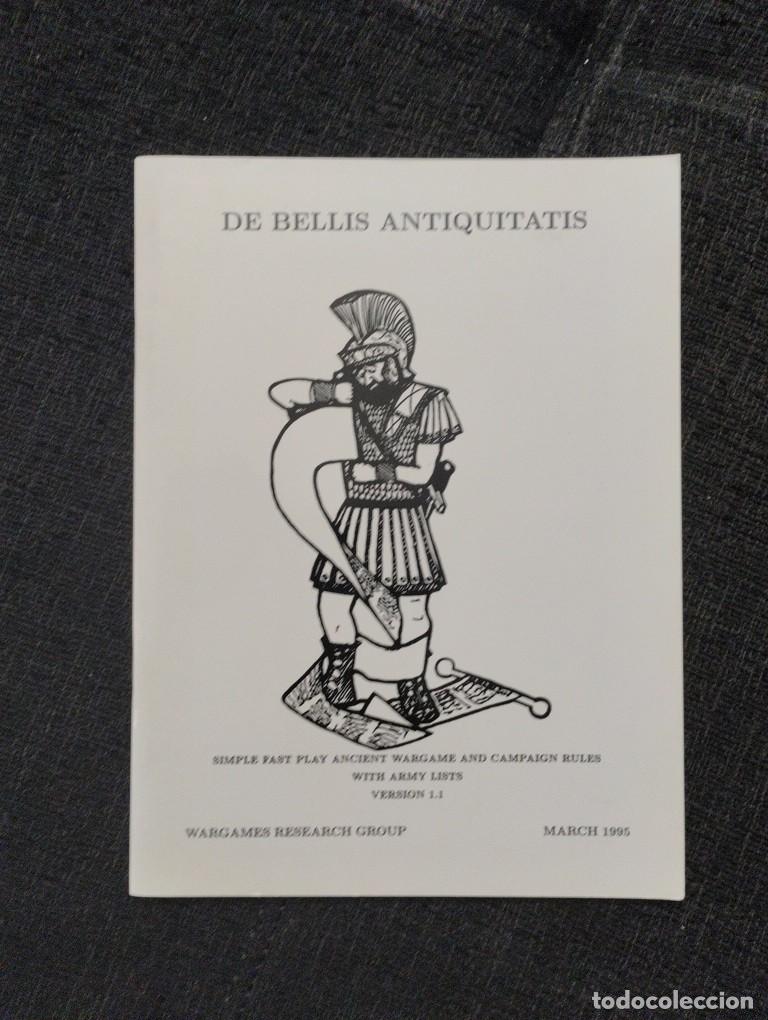 Juegos antiguos: Reglamento De Bellis Antiquitatis 1.1 ingl&eacute;s