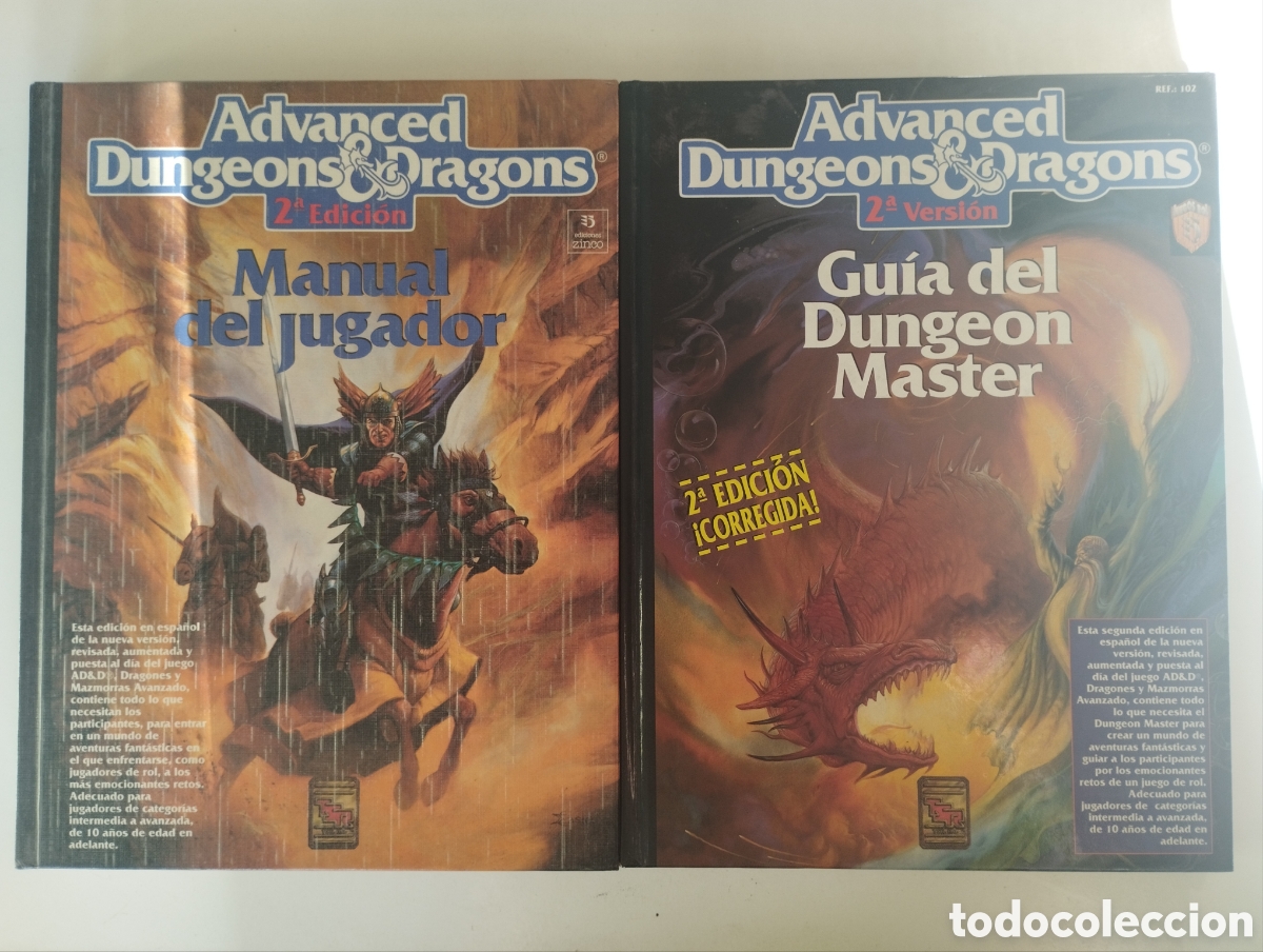 Juegos antiguos: Libros Dungeons & Dragons 2&ordf; edici&oacute;n