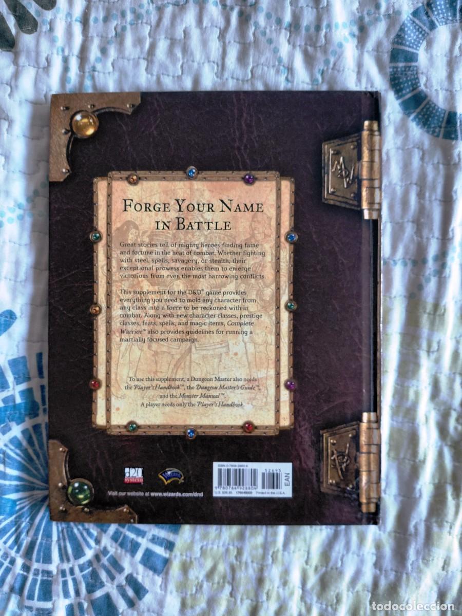 Juegos antiguos: AD&D 3.5 ED: COMPLETE WARRIOR - Wizards (2003) - Foto 2