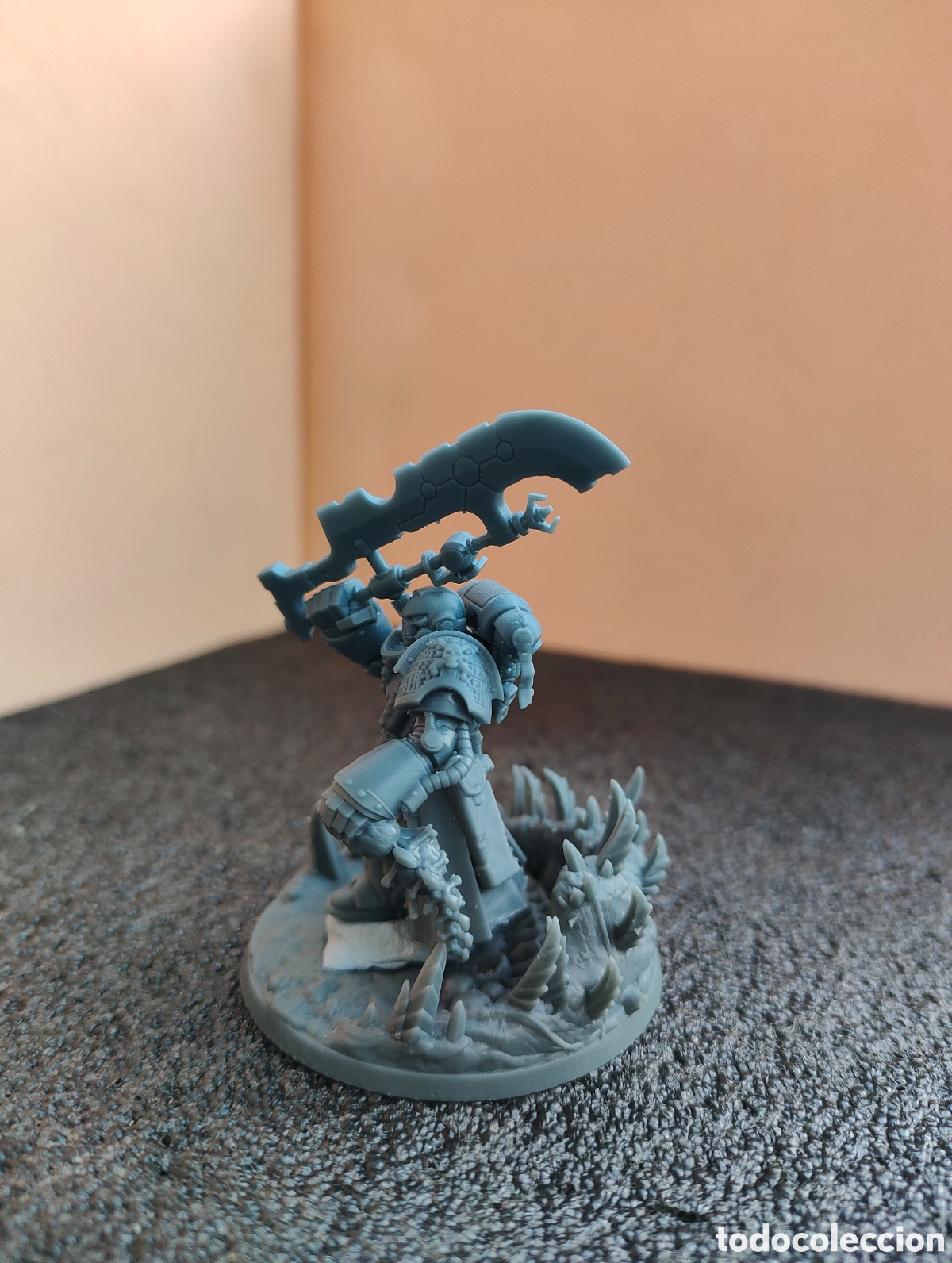 Juegos antiguos: miniatura de resina con base esc&eacute;nica - Foto 3