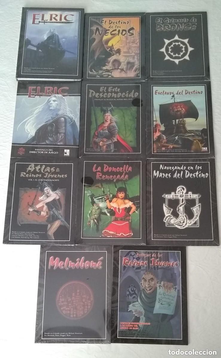 Juegos antiguos: ELRIC JUEGO DE ROL LIBRO B&Aacute;SICO + PANTALLA + 9 SUPLEMENTOS STORMBRINGER LA FACTOR&Iacute;A