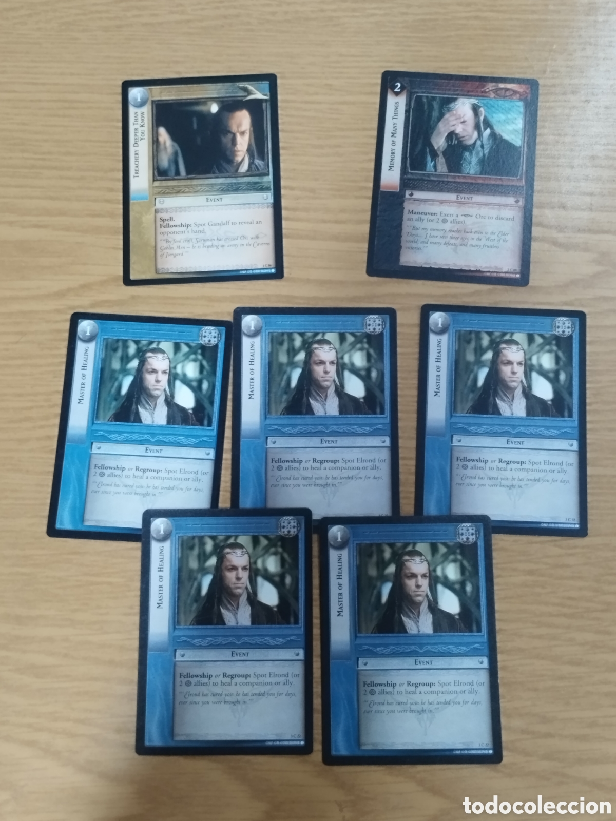Juegos antiguos: Lote 360 cartas El Se&ntilde;or de los Anillos - Decipher - - Foto 2