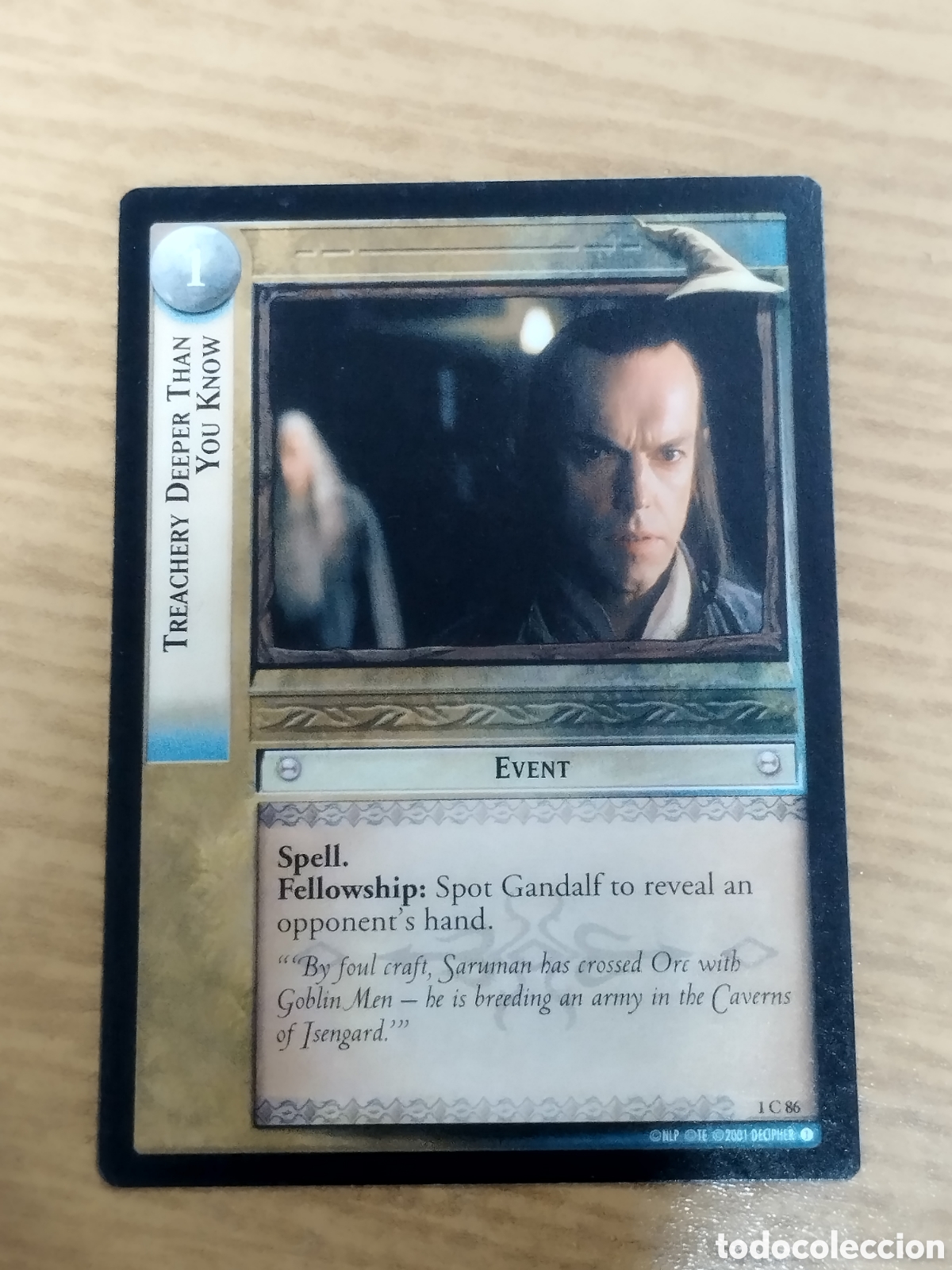 Juegos antiguos: Lote 360 cartas El Se&ntilde;or de los Anillos - Decipher - - Foto 4