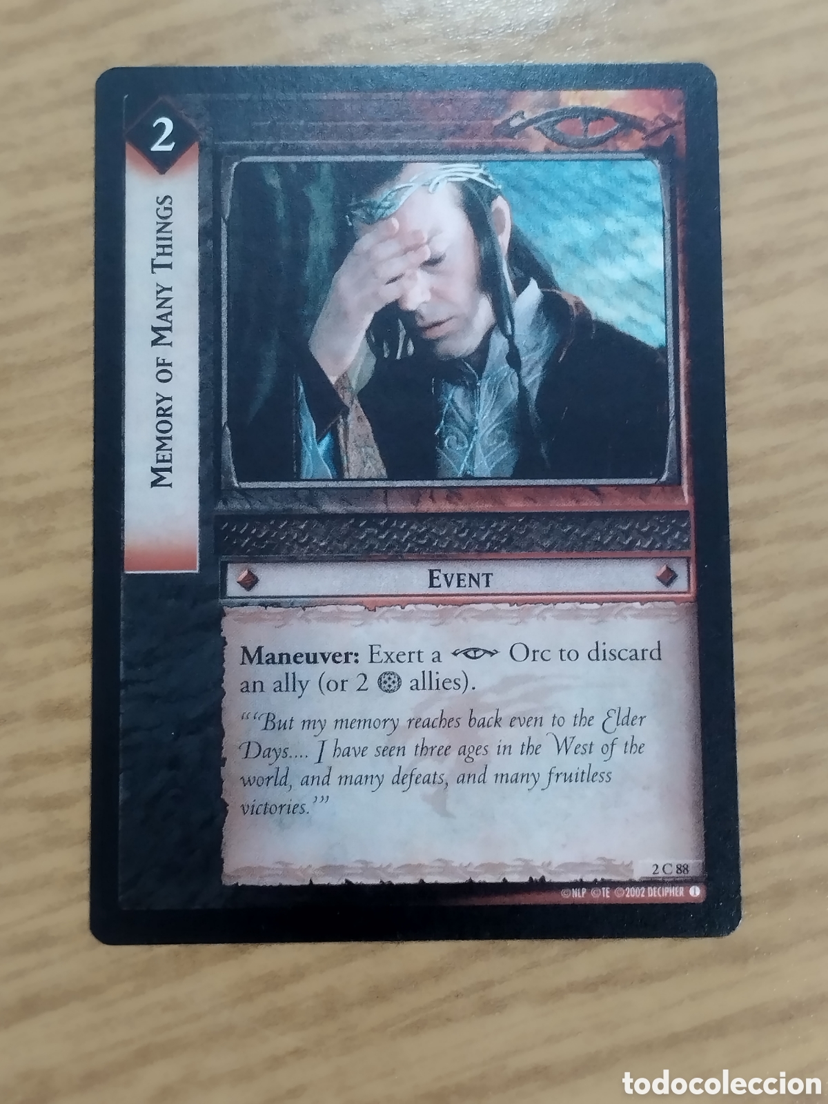 Juegos antiguos: Lote 360 cartas El Se&ntilde;or de los Anillos - Decipher - - Foto 5
