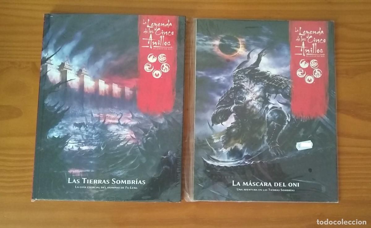 Juegos antiguos: LA LEYENDA DE LOS CINCO ANILLOS LAS TIERRAS SOMBRIAS + MASCARA DEL ONI JUEGO DE ROL EDGE PRECINTADO
