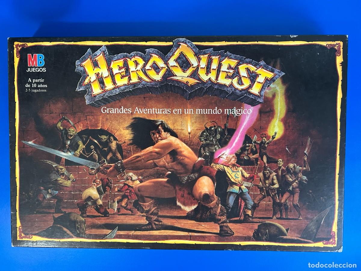 Juegos antiguos: HERO QUEST JUEGO DE ROL DE MB 1989 - COMPLETO - FIGURAS PINTADAS