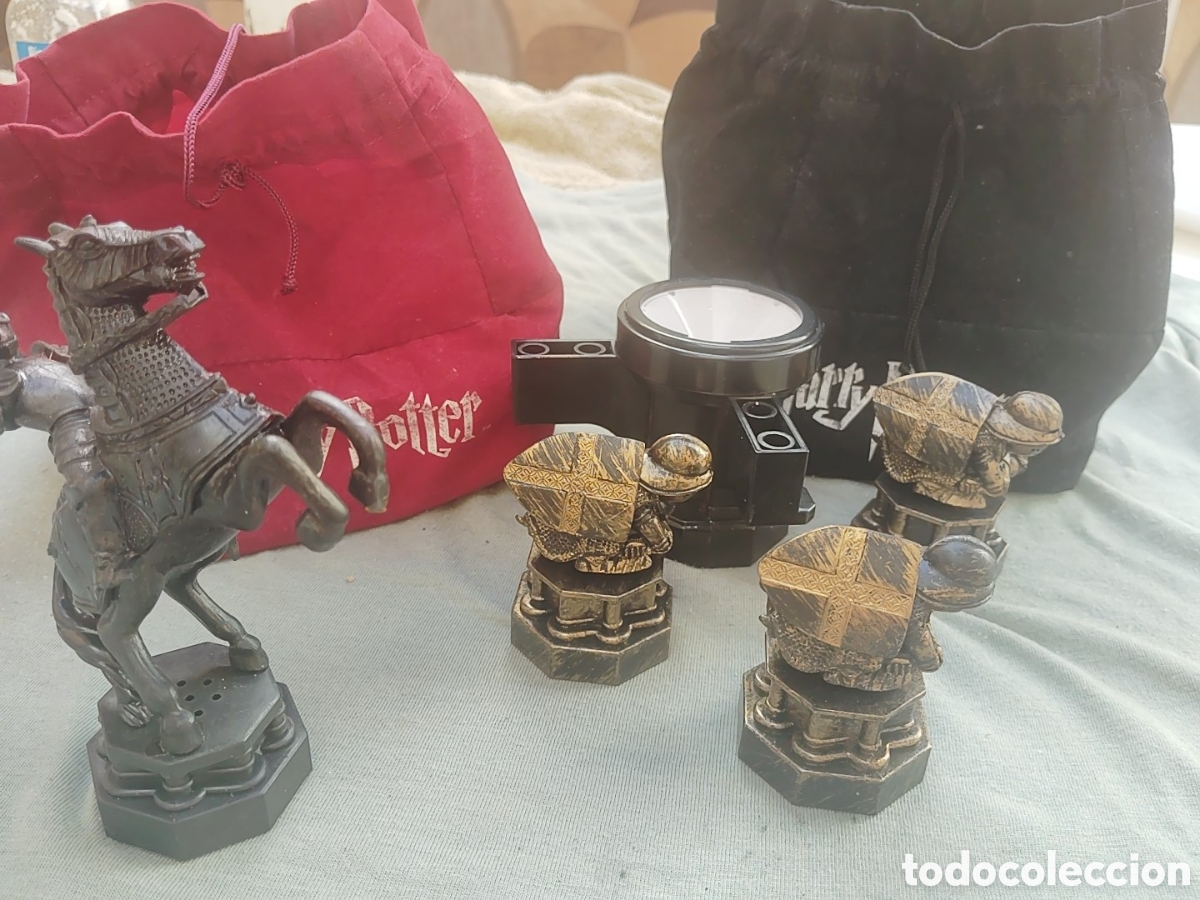 Juegos antiguos: Piezas y bolsas de Harry Potter. El ajedrez m&aacute;gico