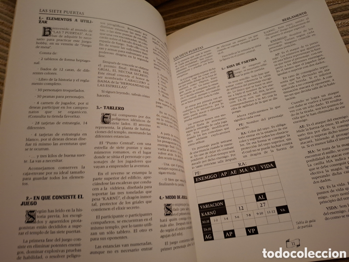 Juegos antiguos: LAS 7 PUERTAS (libro de juego) - Foto 5