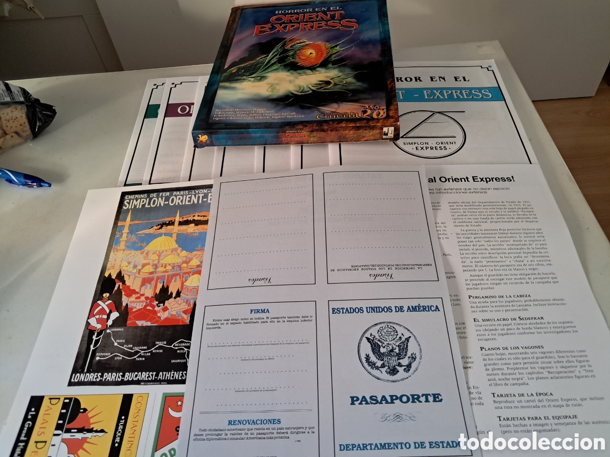 Juegos antiguos: LA LLAMADA DE CTHULHU, HORROR EN EL ORIENT EXPRESS. LA FACTORIA. - Foto 3
